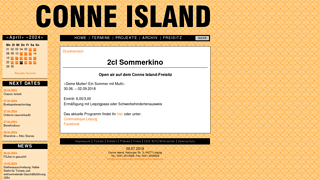 2cl-Sommerkino auf Conne Island